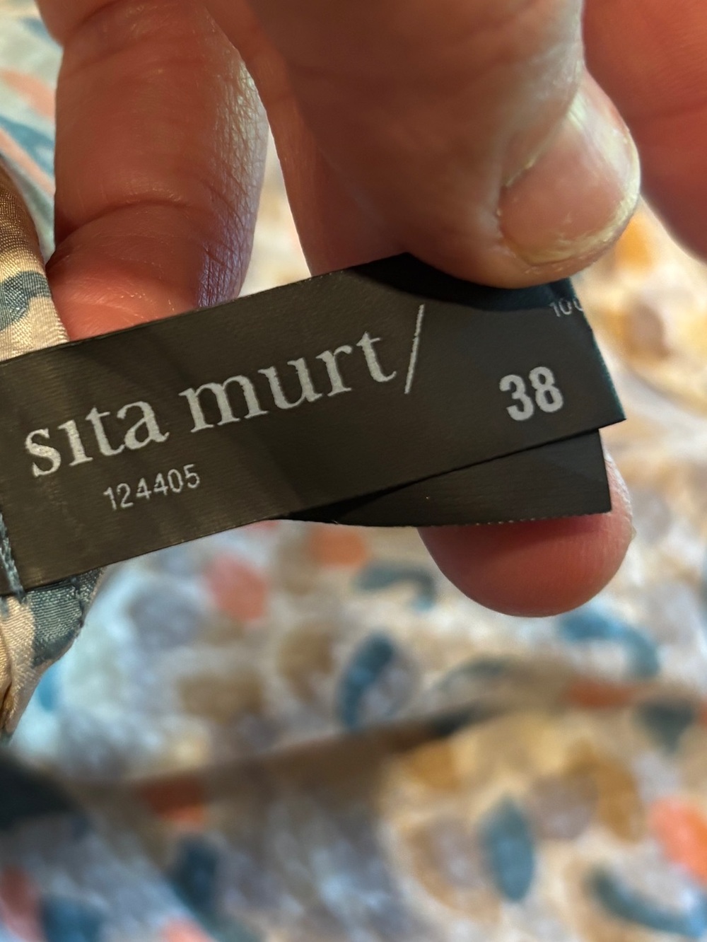SITA MURT Silk Abstract Print Wrap Skirt Size 38 - Picture 6 of 11